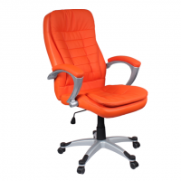 Перфектен директорски стол в наситено оранжево